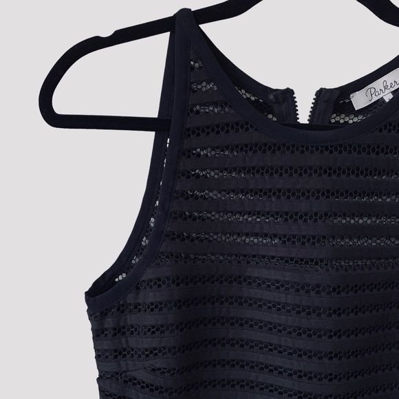 PARKER CONNER BLACK SLEEVELESS SHEATH DRESS BLACK EVENING DRESS - Picture 14 of 16